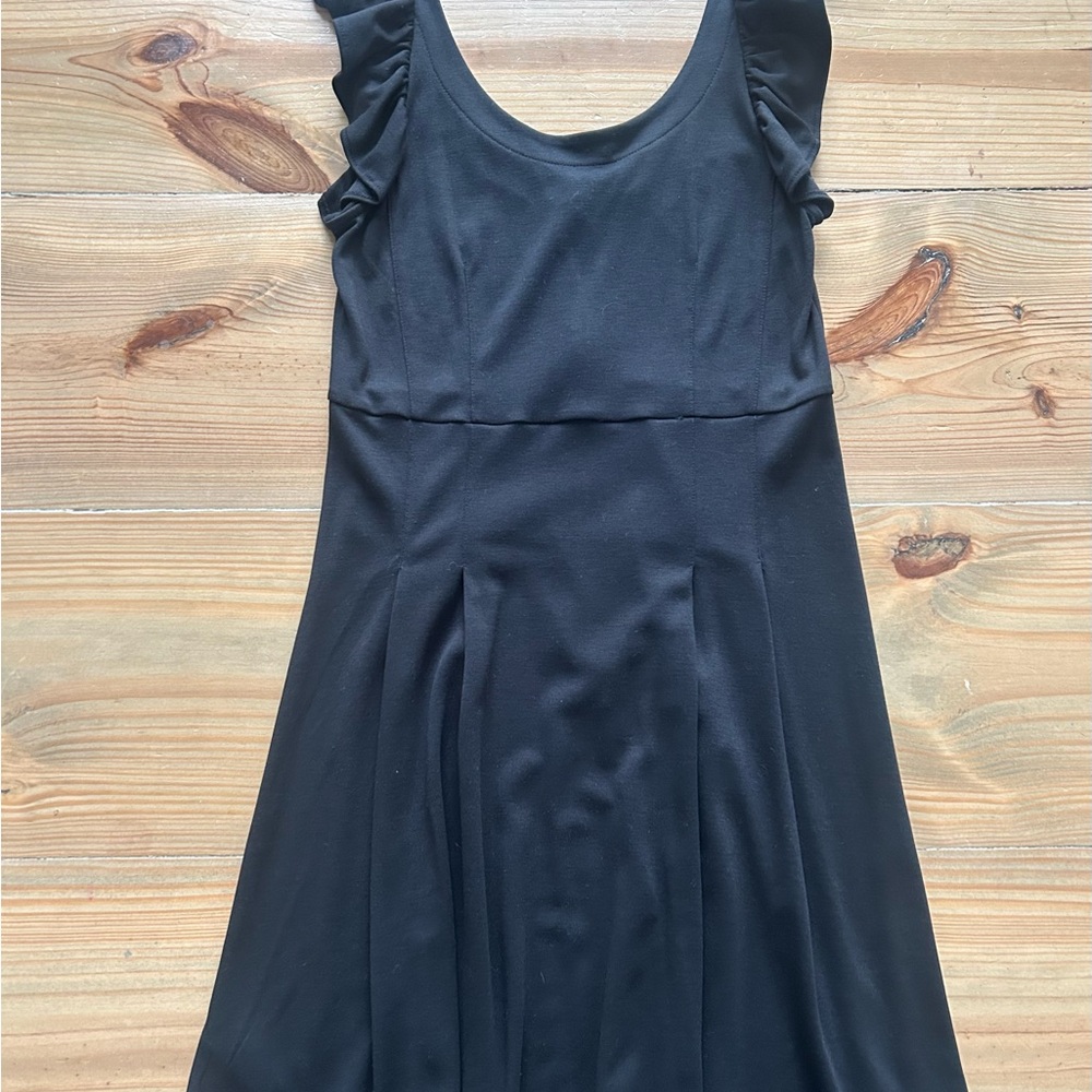 LOFT Black Sleeveless Mini Sundress